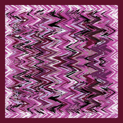 Elegancka Chusta Apaszka Zygzaki 90x90cm różowa bordowa