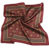 Apaszka ITALIA 57x57 Klasyczna Satynowa bordowy