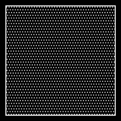 czarna Chusta Apaszka w białe groszki Włoska 90x90cm elegancka