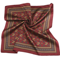 Apaszka ITALIA 57x57 Klasyczna Satynowa bordowy