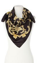 Apaszka Chusta Włoska na prezent 90x90cm Elegancka czarna