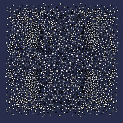 Elegancka Chusta Apaszka Włoska 90x90 w Groszki granatowa